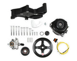 Holley 20-143BK LS/LT High-Mount Alternator & Power Steering Pump Accessory Drive Kit - Driver's Side Bracket-Black Finish