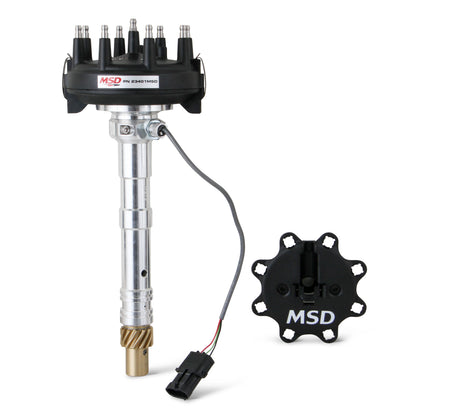 MSD Chevy Crank Trigger Distributor with adjustable Cam Sync Pick-up - 23401MSD