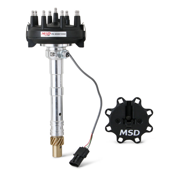 MSD Chevy Crank Trigger Distributor with adjustable Cam Sync Pick-up - 23401MSD