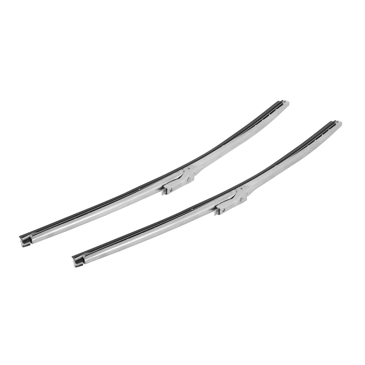 Scott Drake 66-68 Windshield Wiper Arm and Blade Kit, Polished Stainless Steel - KIT-WIP-6