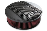 Holley 120-173 Vintage Series GM Licensed Air Cleaner - Satin Black Machined