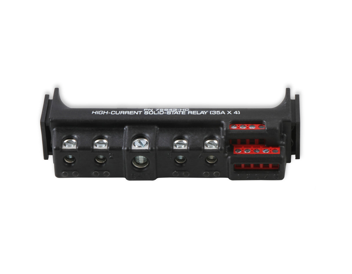 MSD High-Current Solid-State Relay 35Ax4, Black - 75643-HC