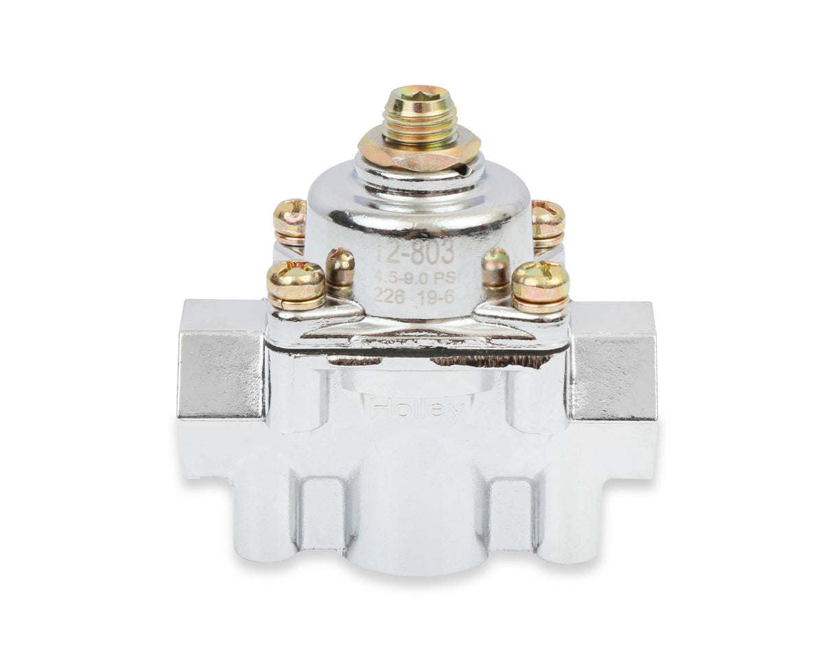 Holley 12-803 Chrome Carbureted Fuel Pressure Regulator