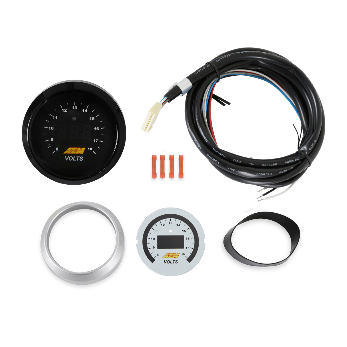 AEM Classic Digital Volt Gauge Kit - 30-4400