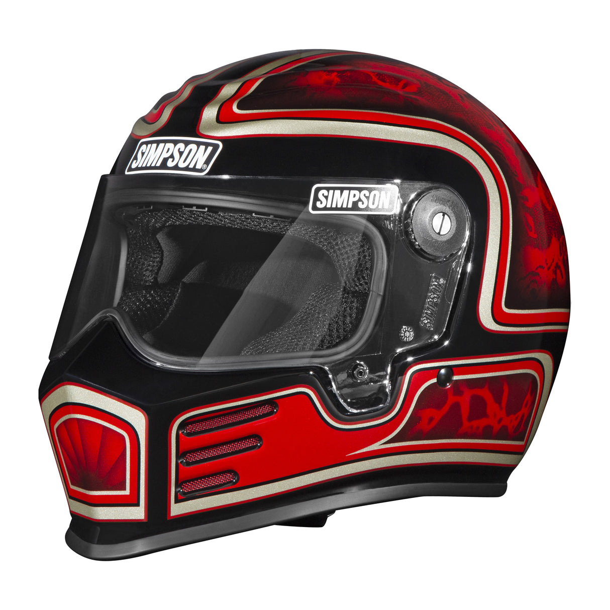 Simpson Motorcycle Outlaw Bandit 3.0 Helmet - Schultz Designs 2026 - Large - OB3SD26LG