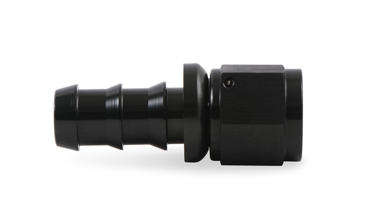 Mr Gasket -10 AN Straight Push-On Hose Ends - Black - 200110-BL
