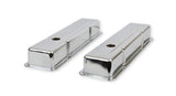 Mr Gasket Chrome Valve Covers - Dual Cap Holes - 9800