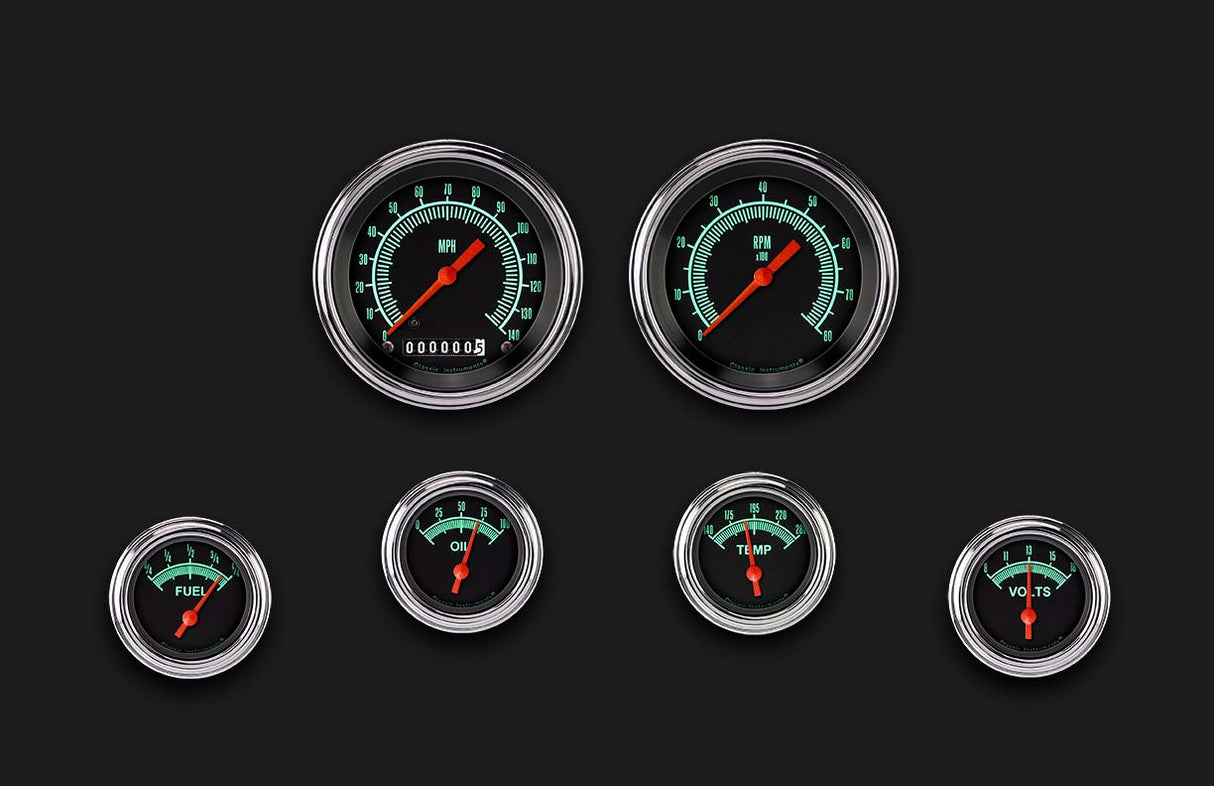 Classic Instruments G-Stock Series Six Gauge Set - GS01SLF