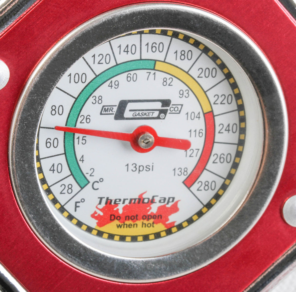 Mr Gasket Thermocap - 13 PSI - Red - 2470R