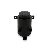 Holley 198-212 Power Steering Remote Reservoir - Black Aluminum with Bracket