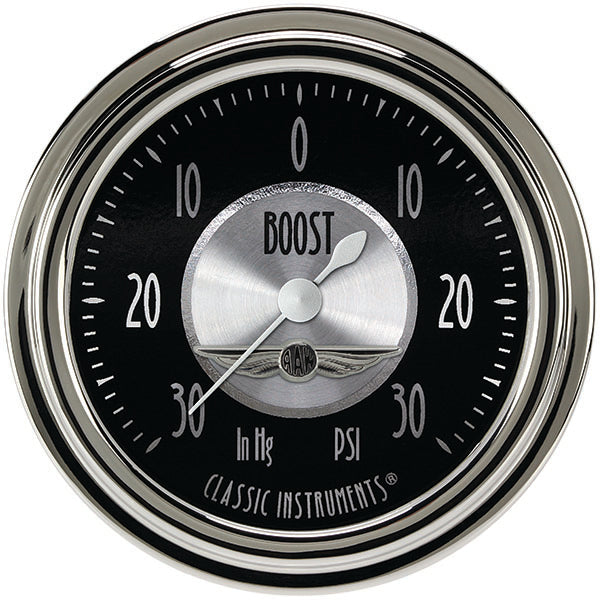 Classic Instruments All American Tradition 2 5/8" Boost/Vac Gauge - AT341SLC