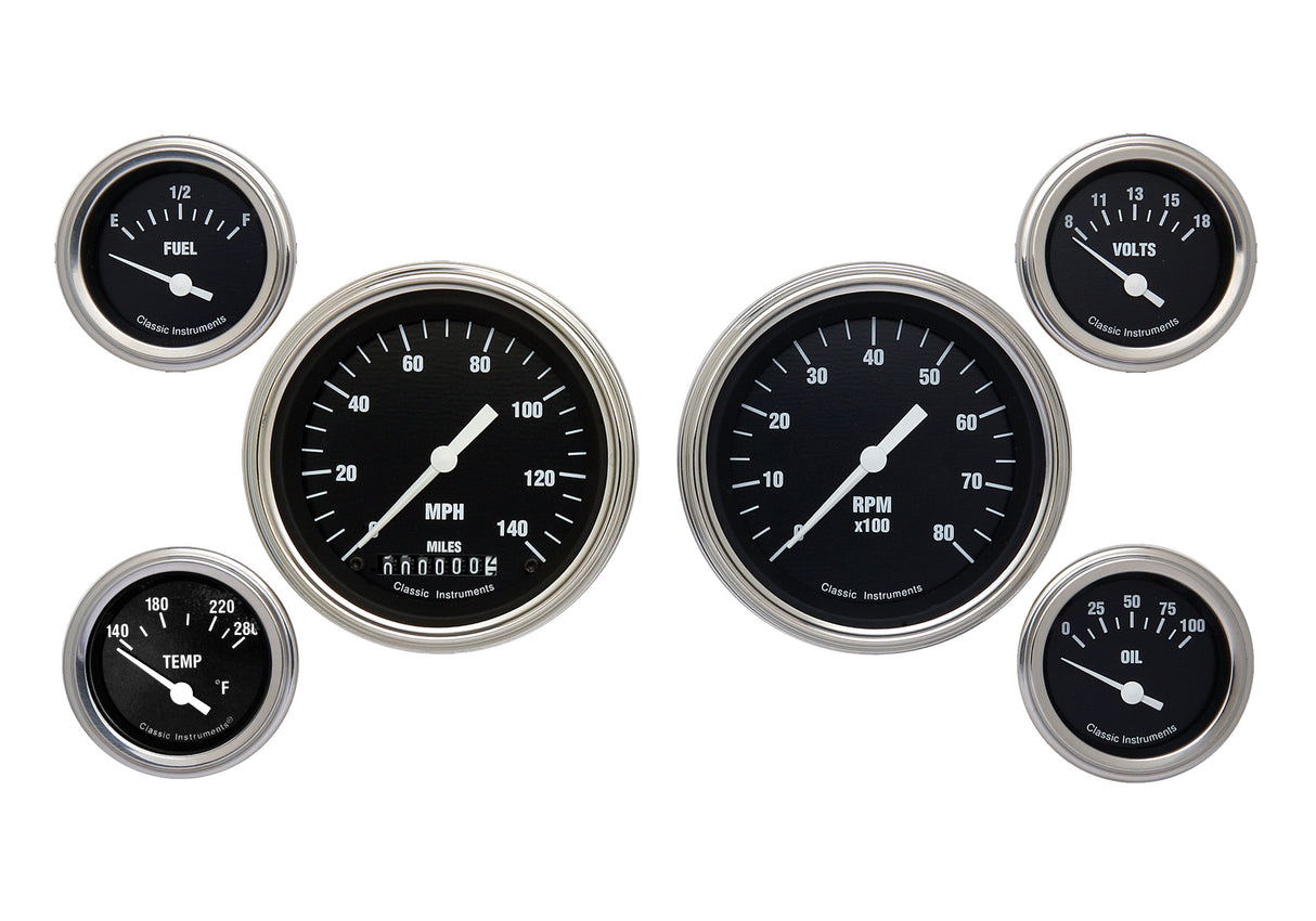 Classic Instruments HOT ROD 6 GAUTOGE SET-GM - HR01SLC