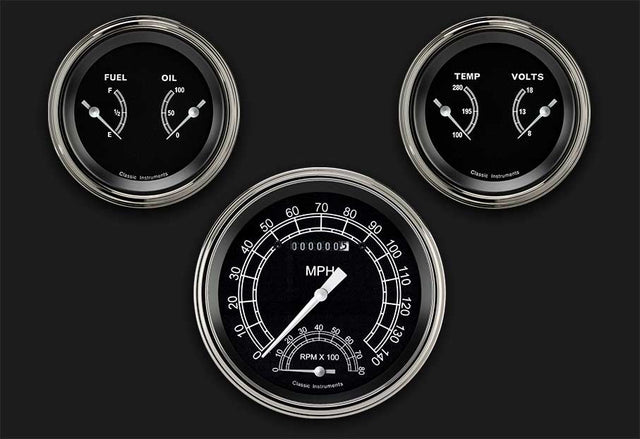 Classic Instruments Traditional Series Three Gauge Set - TR61SLF