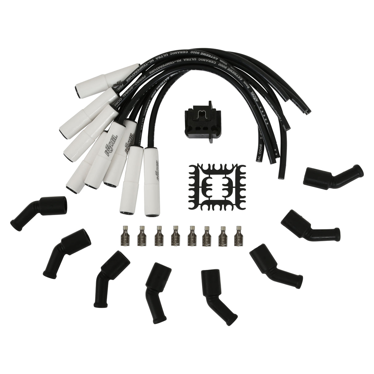 ACCEL Spark Plug Wire Set - Extreme 9000 Ceramic - Universal Fit - GM Gen 3/4/5 LS LT - 9060C