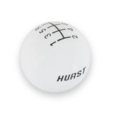 Hurst Shift Knob - 6 Speed - White - 1630040
