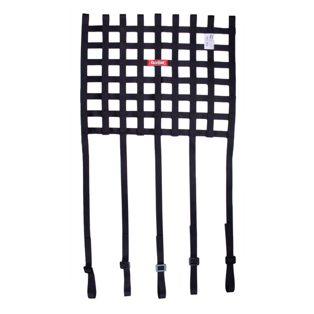 RaceQuip Ribbon Style Race Car Window Net with 1" Mounting Straps - 825005RQP