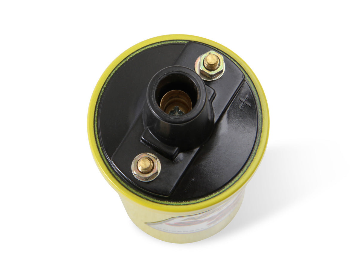 ACCEL Ignition Coil - Yellow - 42000v 1.4 ohm primary - Points - up to 6500 RPM - 8140