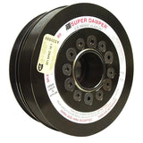 ATI Serpentine SFI 18.1 Super Damper - 7.425 in OD - Black Oxide - Internal Balance - Small Block Chevy