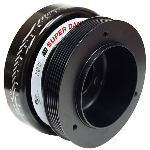 ATI Serpentine Super Damper Harmonic Balancer 7.074" OD SFI-18.1 Aluminum/Steel - Black