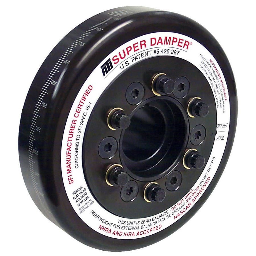 ATI Super Damper SFI 18.1 Harmonic Balancer - 7.074 in OD - Black Oxide - Internal Balance - Big Block Chevy 917064