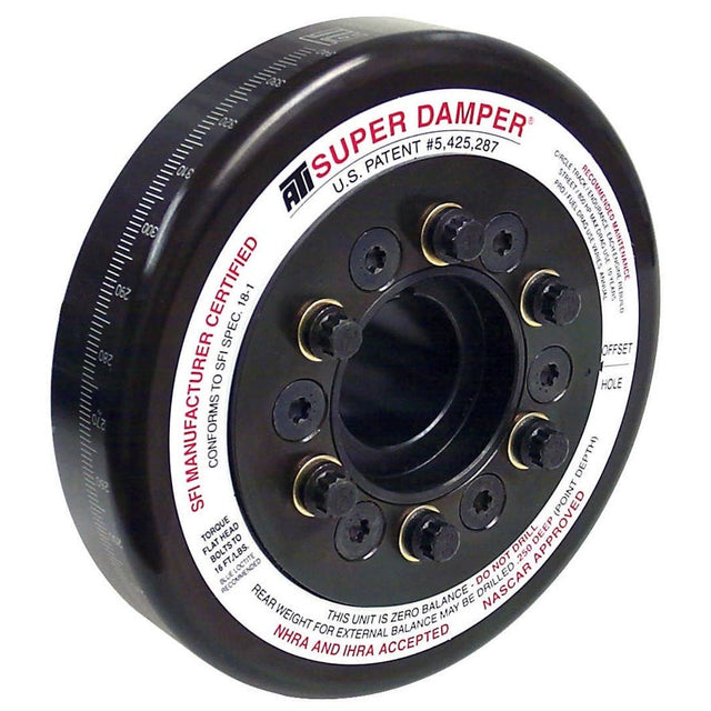 ATI Super Damper SFI 18.1 Harmonic Balancer - 7.074 in OD - Black Oxide - Internal Balance - Big Block Chevy 917064