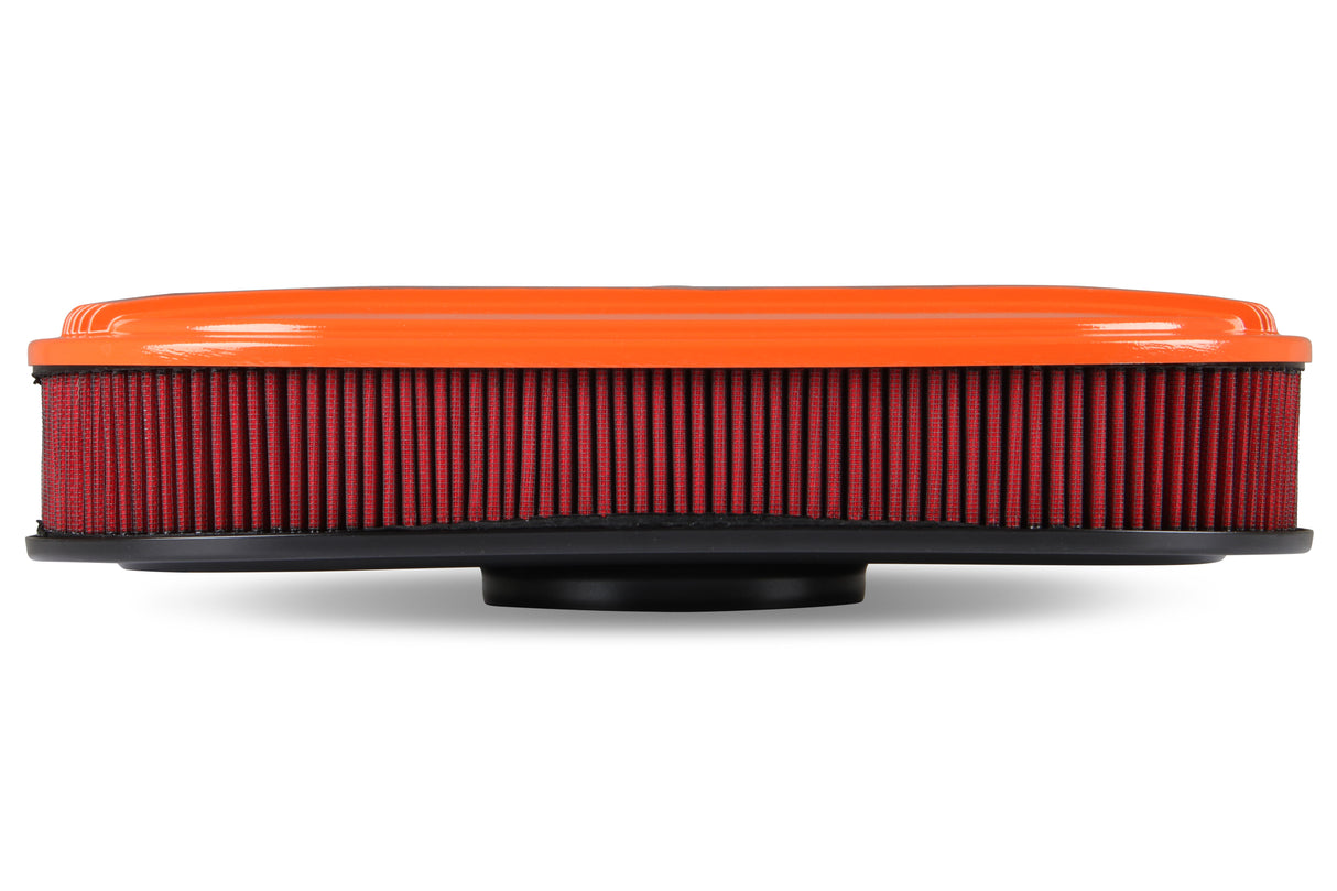 Holley 120-403 Vintage Series Oval Air Cleaner - Factory Orange Machined