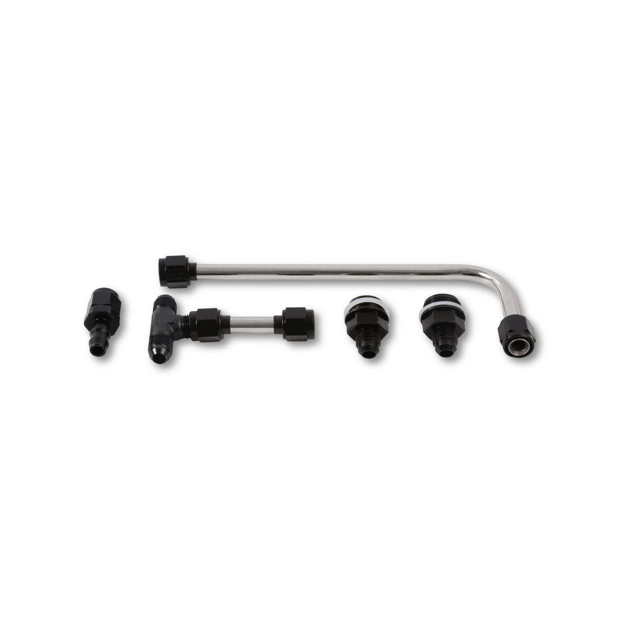 Quick Fuel Dual Feed Fuel Line #6AN (Slayer Series - Black) - 34-600SL-BLKQFT