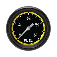 Classic Instruments Autocross Yellow 2-5/8" Fuel Level Gauge - AX309YBLF
