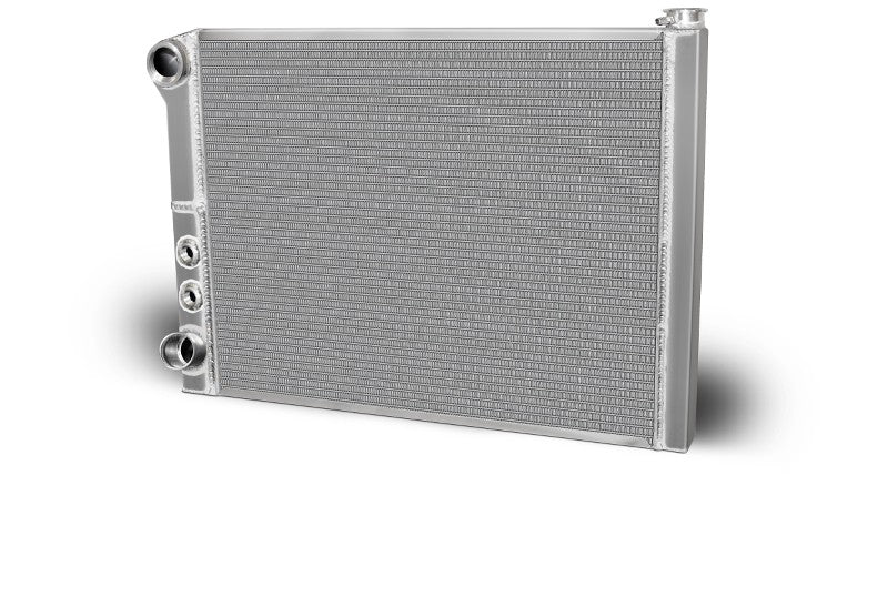 AFCO Aluminum Radiator Ford Style Double Pass 26 X 19 X 1.50 Core, Universal 20 AN Female Inlet - 80184FNDP-U 80184FNDP-U