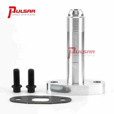 Pulsar -10 AN Extended Oil Drain Flange Install Kit for T4 Turbo