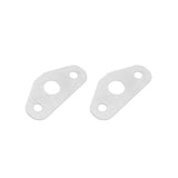 Scott Drake Door Latch Striker Plate Set Stainless Steel - C5AZ-6222008-SS