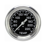 Classic Instruments Autocross Gray 2-5/8" Stock Eliminator Tempature Gauge - AX329GAPF