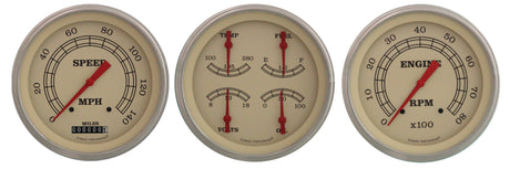 Classic Instruments Vintage Series Three Gauge Set - VT53SLF