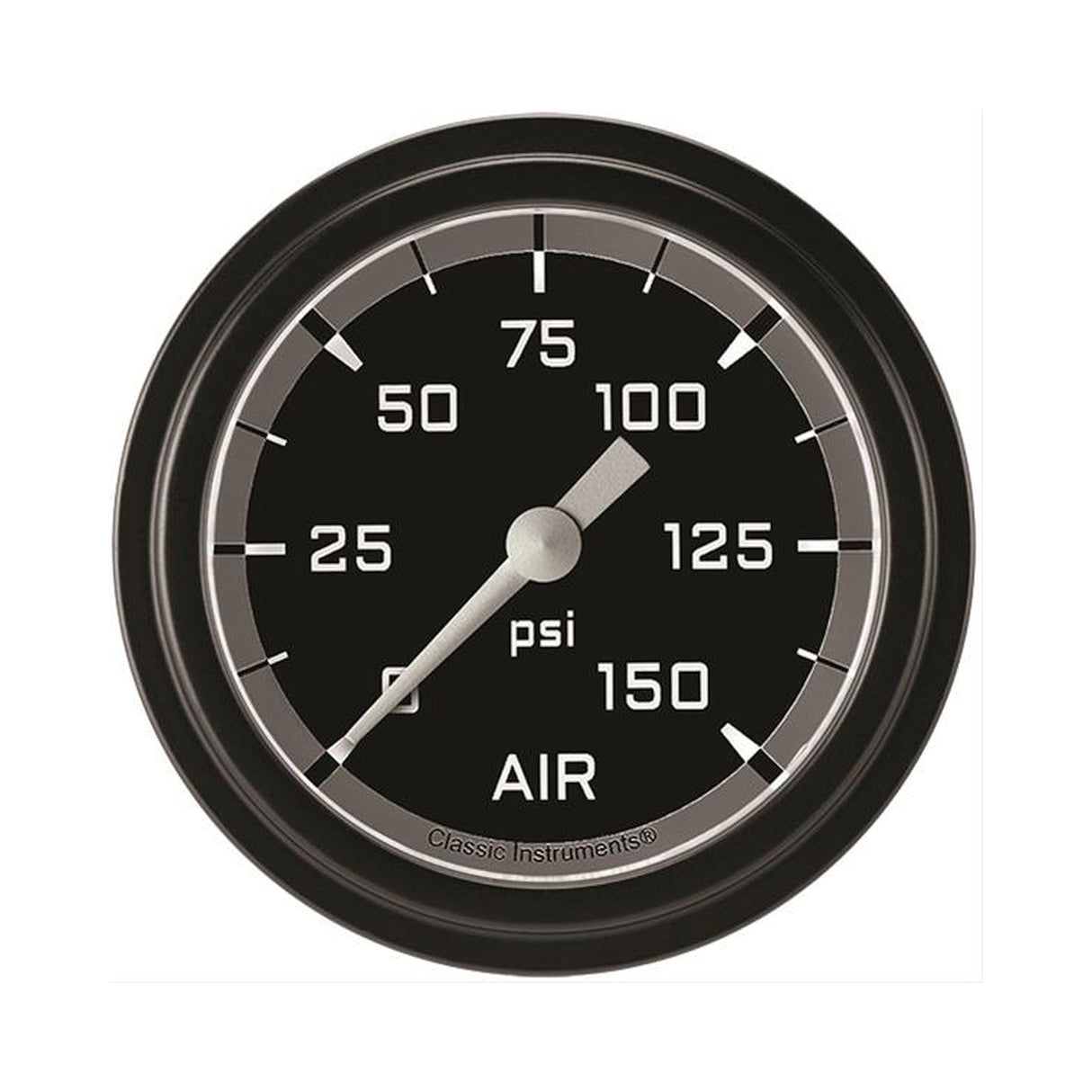 Classic Instruments Autocross Gray 2 5/8" Air Pressure Gauge - AX318GBLF