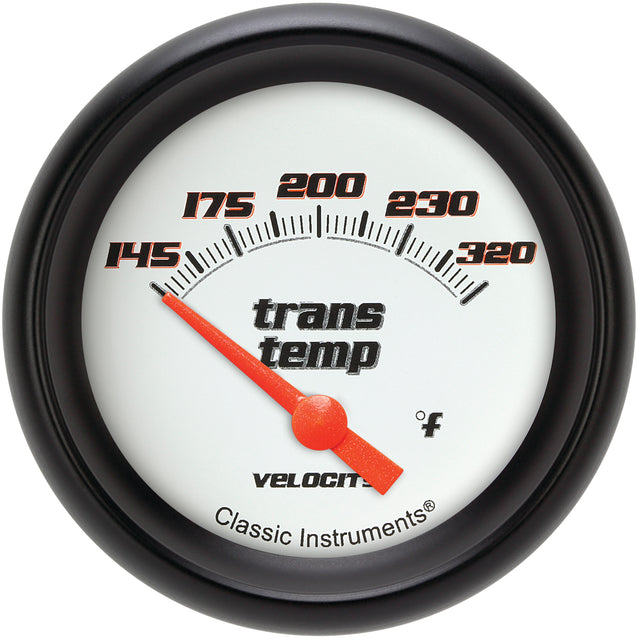 Classic Instruments Velocity White 2-5/8" Transmission Temperature Gauge - VS227WBPF