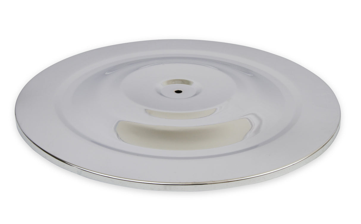 Mr Gasket Air Cleaner - 14 Inch Diameter x 2-1/4 Inch Tall - Chrome - 1480