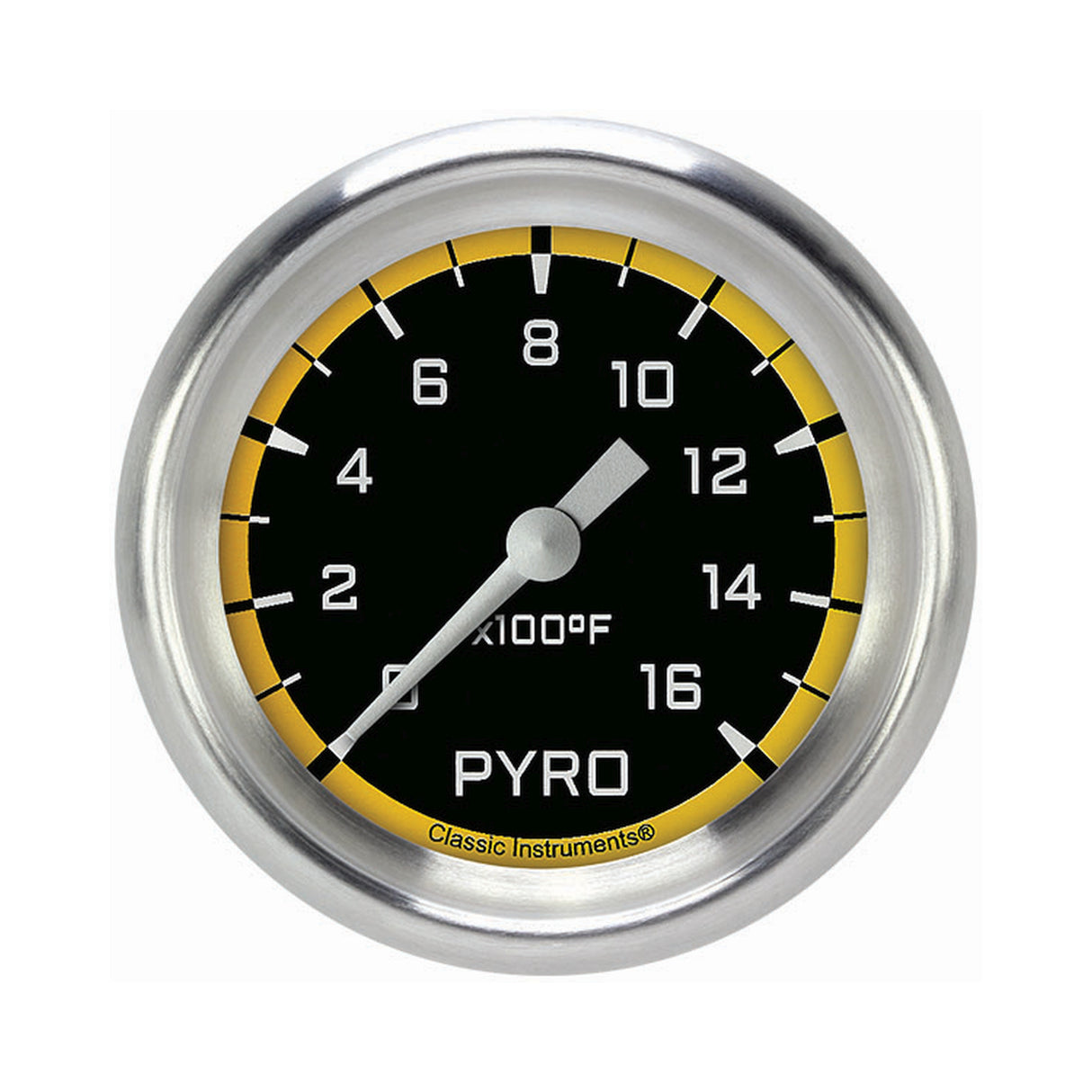 Classic Instruments Autocross Yellow 2 5/8" Exhaust Gas Temp. Gauge - AX398YAPF