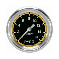 Classic Instruments Autocross Yellow 2-5/8" Exhaust Gas Tempature Gauge - AX398YAPF