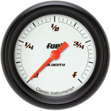 Classic Instruments Velocity White 2-5/8" Fuel Level Gauge - VS309WBPF