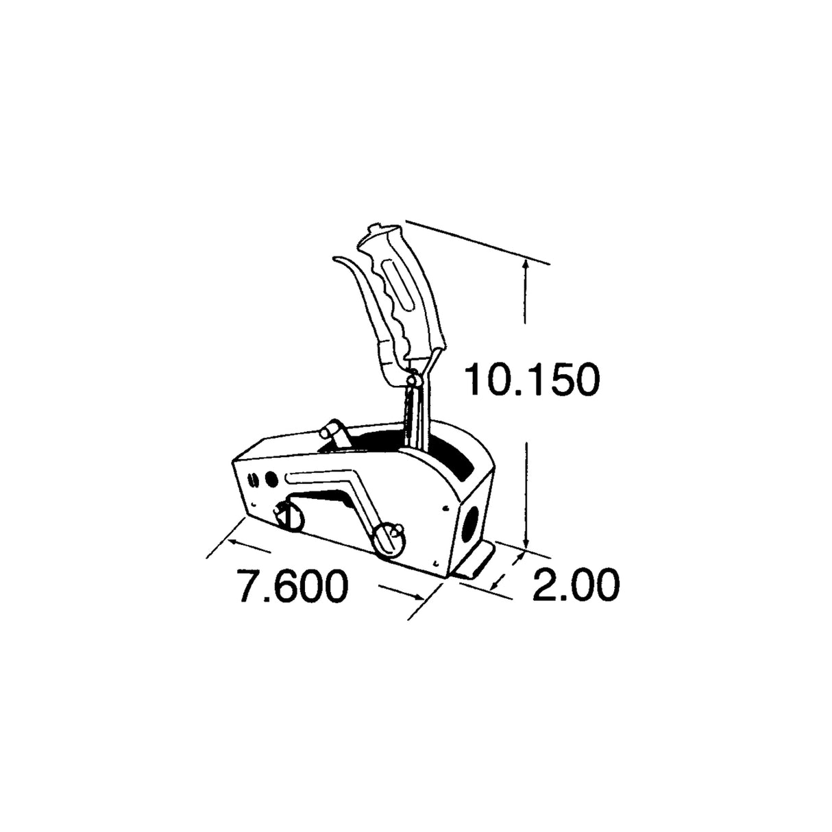 Hurst Quarter Stick 2 Pistol Grip Race Shifter - 3162020