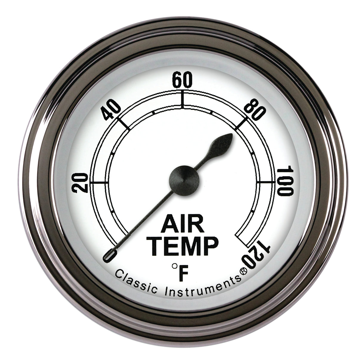 Classic Instruments Classic White 2-1/8" Outside Air Tempature Gauge - CW199SLF