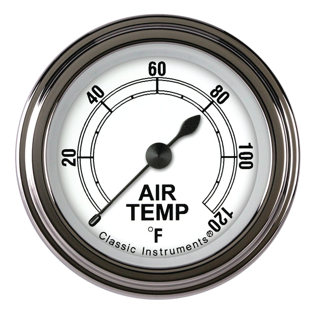 Classic Instruments Classic White 2-1/8" Outside Air Tempature Gauge - CW199SLF
