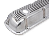 Mr Gasket Cast Aluminum Valve Covers Pair - Polished - 6861G