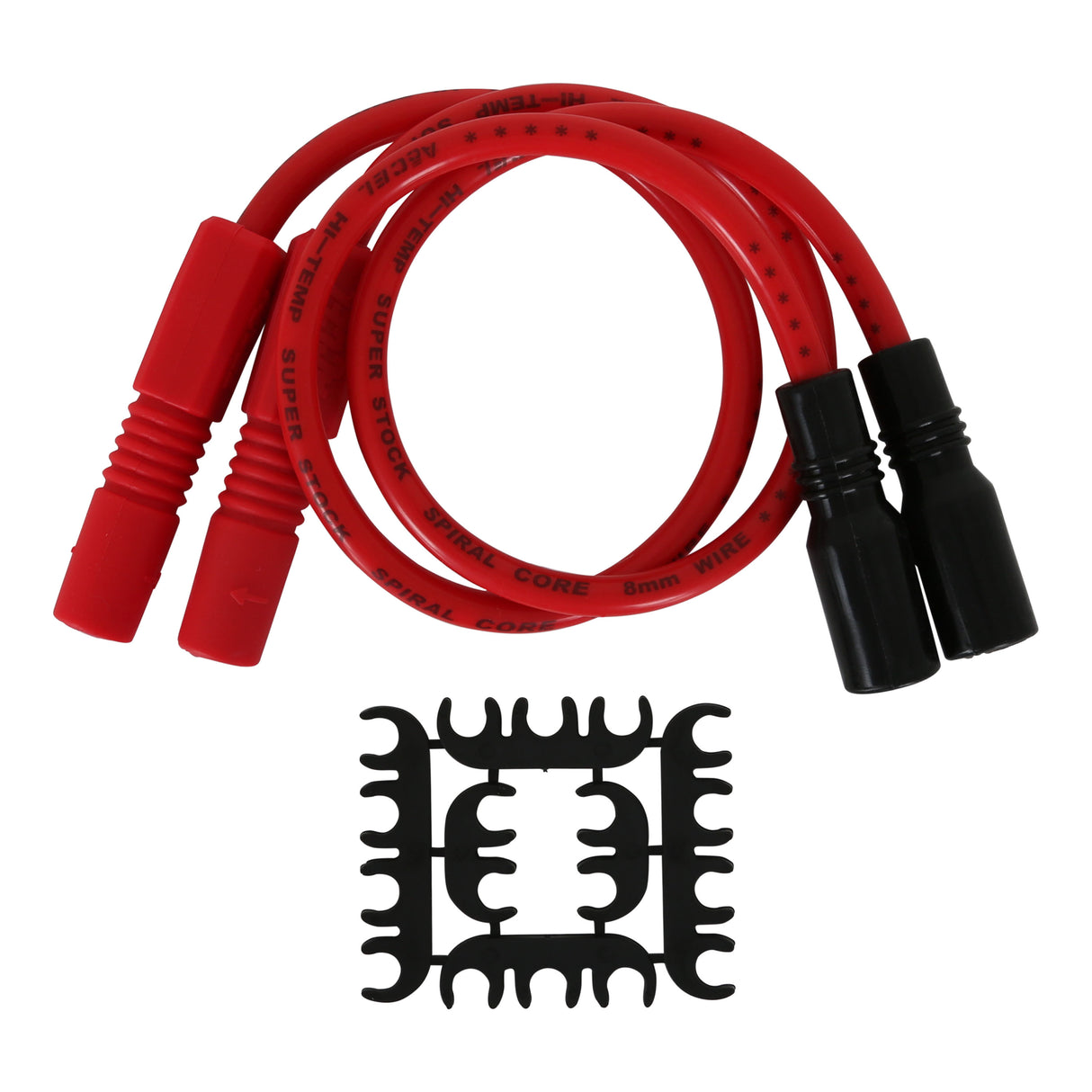 ACCEL Custom Wire Set - 2004-2006 Sportster XL Models / 1999-2008 Touring All (carb or FI) - 8MM - Red - 171098-R
