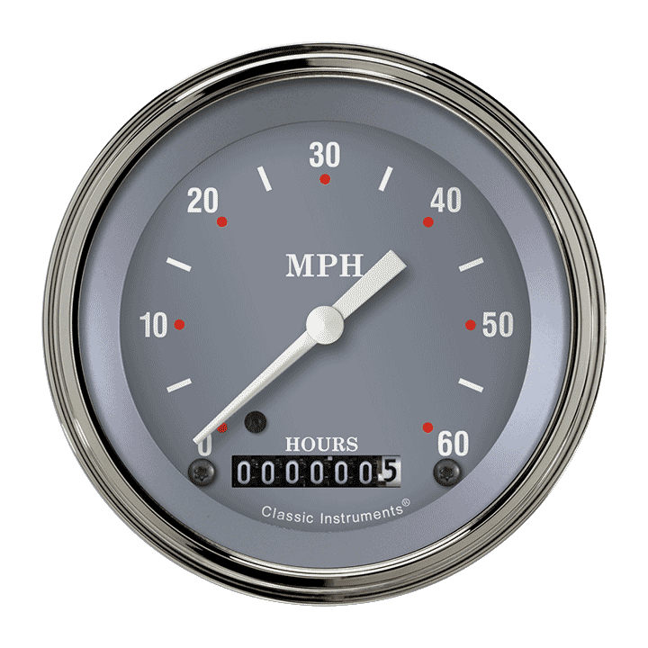 Classic Instruments SG Series 3 3/8" Low Speed Speedometer - LSSG