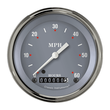 Classic Instruments SG Series 3 3/8" Low Speed Speedometer - LSSG
