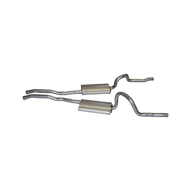 Scott Drake 1971-73 Mustang Mach 1 Dual Exhaust Sys 2.25''(Requires Mach 1 Tips) - D1ZZ-5257-TRK