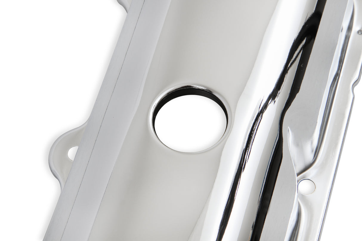 Mr Gasket Chrome Valve Covers without Baffle - 9422