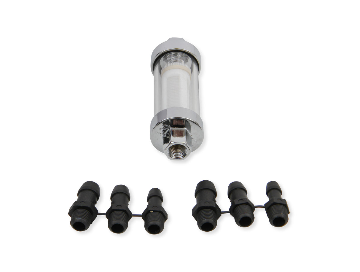 Mr Gasket Clearview Inline Fuel Filter - 9706