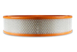 Holley 120-179 Air Filter - 14"x3" - White Paper Element - Orange Ring